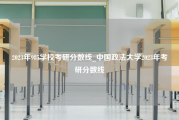 2023年985学校考研分数线_中国政法大学2023年考研分数线