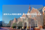 武科大2023考研分数线_武汉科技大学多少分录取2023
